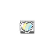 Multicolor raised heart 330204-37