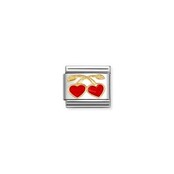 NOMINATION COMPOSABLE CLASSIC LOVE RED HEARTS CHERRIES 030207/55