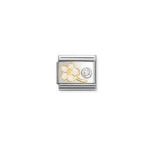 NOMINATION COMPOSABLE CLASSIC SYMBOL MYOSOTIS WHITE 630302/10