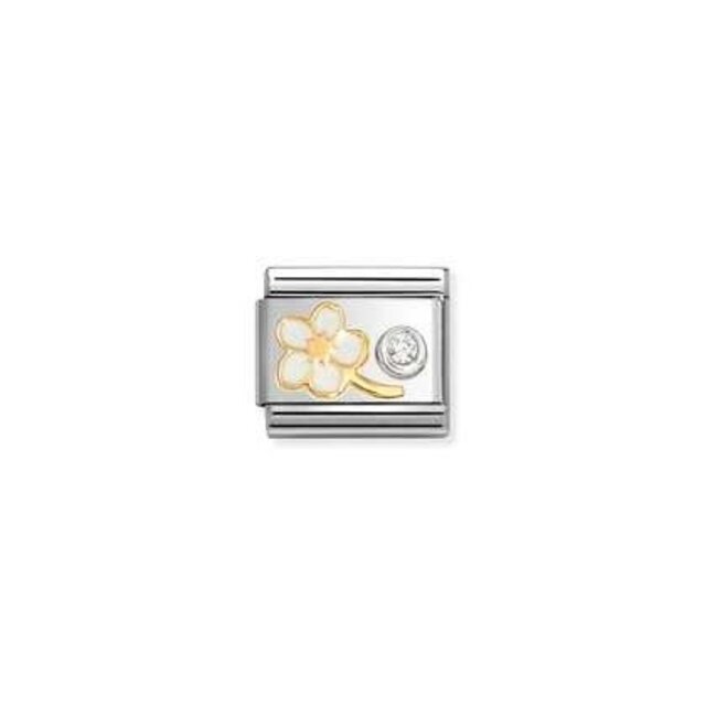NOMINATION COMPOSABLE CLASSIC SYMBOL MYOSOTIS WHITE 630302/10