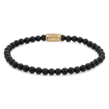 Rebel & Rose Dames Black Velvet Yellowgold 40108 G-Maat S 16.5 cm