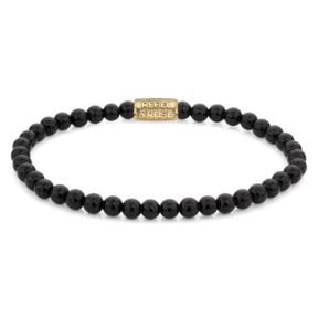 Rebel & Rose Dames Black Velvet Yellowgold 40108 G-Maat S 16.5 cm