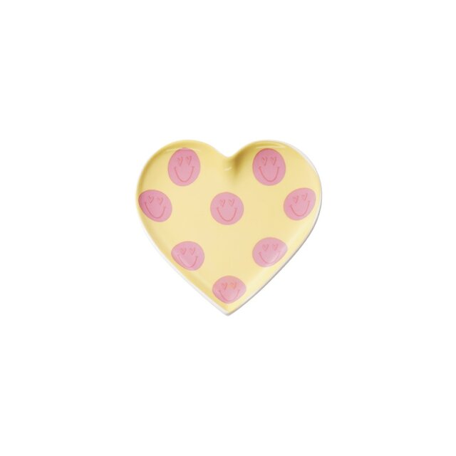 Hart sieraden schaaltje happy Yellow