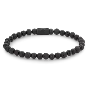 Rebel & Rose Men Black Rocks - All-Black 60088 B-Maat M 17.5 cm