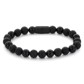 Rebel & Rose Men Black Rocks - All-Black 80073 B-Maat M 17.5 cm