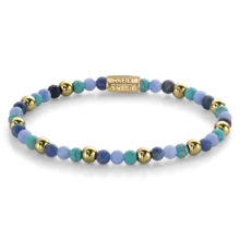 Rebel & Rose Dames Winter Blues - Yellowgold ionplated 40055 G-Maat S 16.5 cm