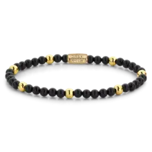 Rebel & Rose Dames Black Panther - Yellowgold ionplated 40043 G-Maat S 16.5 cm