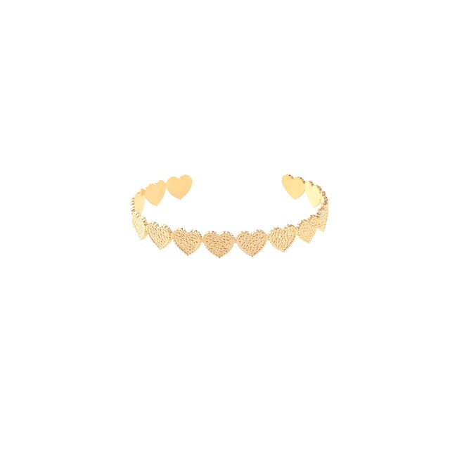 Heart Open Bangle B56013-2 Heart Open Bangle B56013-2