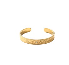 Hammered Open Bangle B56014-2