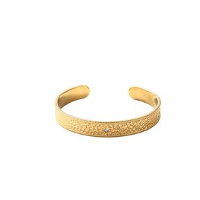 Hammered Open Bangle B56014-2