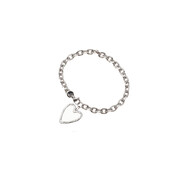 Heart Pendant Bracelet B56072-1 Heart Pendant Bracelet B56072-1