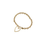 Heart Pendant Bracelet B56072-2 Heart Pendant Bracelet B56072-2