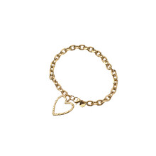 Heart Pendant Bracelet B56072-2