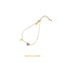 Little Sparkly heart Bracelet B56398-2