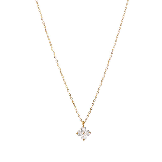 Stone Clover Necklace N56029-1 Stone Clover Necklace N56029-1