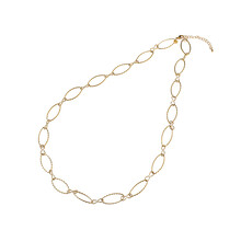 Long Oval Link Necklace N56079-2