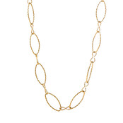 Long Oval Link Necklace N56079-2 Long Oval Link Necklace N56079-2