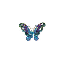 Sparkly Butterfly Broche BR560-2