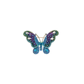 Sparkly Butterfly Broche BR560-2