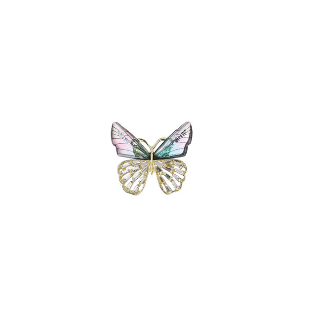 Glass Butterfly Blue Broche BR562-1 Glass Butterfly Blue Broche BR562-1