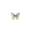 Day & Eve by Go Dutch Label Glass Butterfly Blue Broche BR562-1
