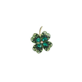 Clover green Broche BR564-1