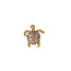 Day & Eve by Go Dutch Label Small Stone Turtle Broche BR573-2