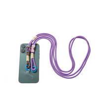 Telefoonkoord Long Knot Purple + Blue T551-3