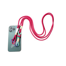 Telefoonkoord Long Knot Purple + Mint T551-6