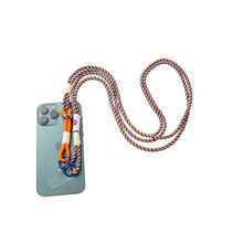 Telefoonkoord Long Knot Coral + Blue T551-7