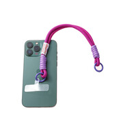 Telefoonkoord Short Double Purple Red T552-4 Telefoonkoord Short Double Purple Red T552-4