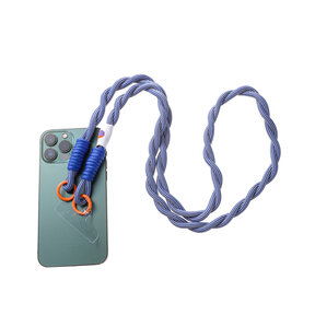 Telefoonkoord Long Twirl Blue Stripe T554-4