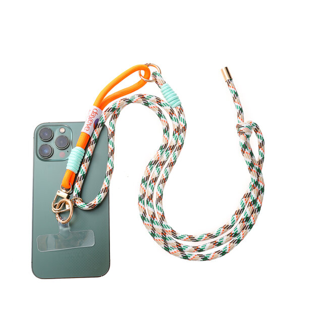 Telefoonkoord Long Double Knot Orange T555-3 Telefoonkoord Long Double Knot Orange T555-3