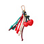 Day & Eve by Go Dutch Label Bag Charm Cherry Chain Red T571-1