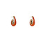 Day & Eve by Go Dutch Label Smooth Resin Drop Brown Oorbellen E55010-3