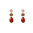 Day & Eve by Go Dutch Label Stone Drop Brown Oorbellen E55013-2