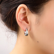 Small Oval Drop Creole Oorbellen E56457-1 Small Oval Drop Creole Oorbellen E56457-1