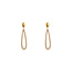 Day & Eve Shiny Oval Dangle Oorbellen E56435-2
