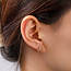 Day & Eve by Go Dutch Label Sparkle Oval Round Stud Oorbellen E56424-2