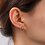 Day & Eve by Go Dutch Label Sparkle Clover Round Stud oorbellen E56423-2