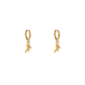 Knot hoop Oorbellen E56421-2