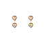 Day & Eve by Go Dutch Label Double Heart Stone Oorbellen E56386-4
