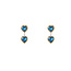 Day & Eve by Go Dutch Label Double Heart Stone Oorbellen E56386-3