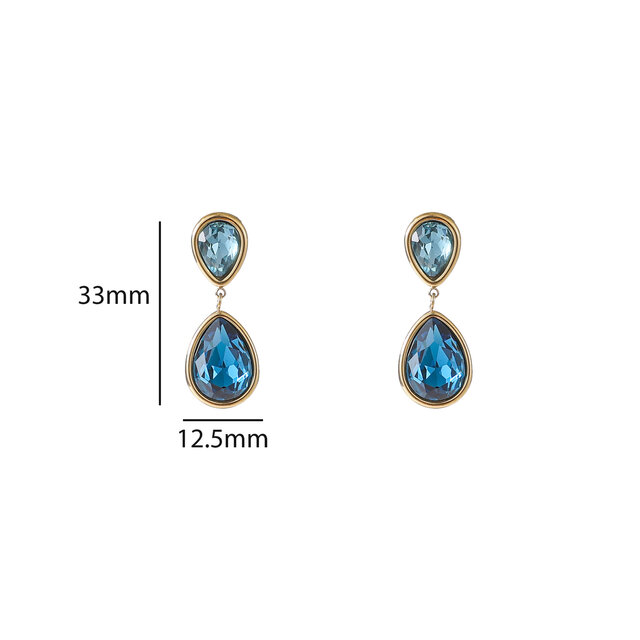 Double Stone Oorbellen E56385-3 Double Stone Oorbellen E56385-3