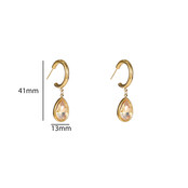 Stone Hoop Oorbellen E56384-4 Stone Hoop Oorbellen E56384-4