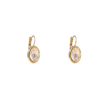 French Hook Big Oval Oorbellen E56380-4