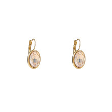 French Hook Big Oval Oorbellen E56380-4