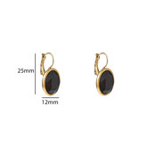 French Hook Big Oval Oorbellen E56380-2 French Hook Big Oval Oorbellen E56380-2