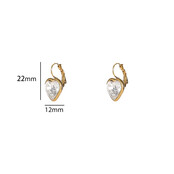French Hook Heart Oorbellen E56379-1 French Hook Heart Oorbellen E56379-1