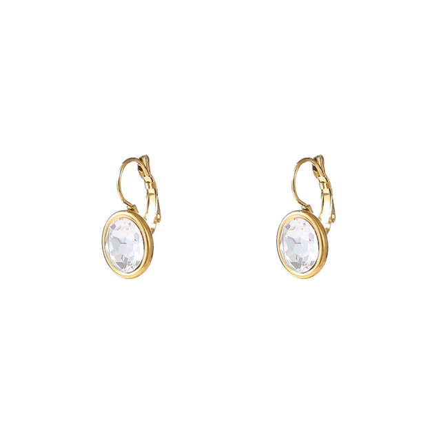 French Hook Oval oorbellen E56377-1 French Hook Oval oorbellen E56377-1